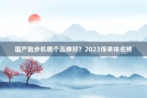 国产跑步机哪个品牌好？2023保举排名榜